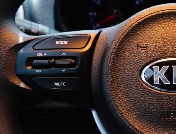Control de audio del timon del Kia Picanto
